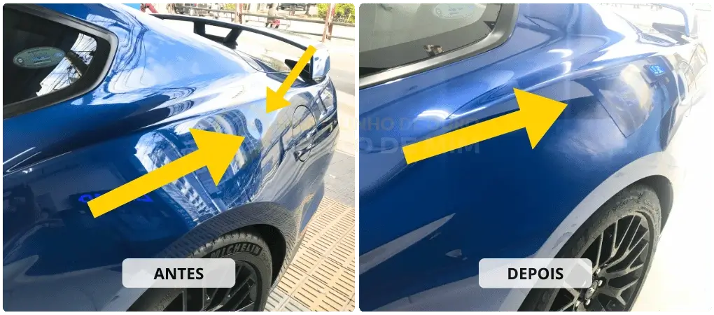 martelinho de ouro feito no mustang GT