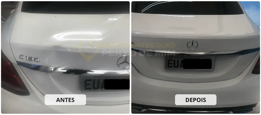 martelinho de ouro tampa traseira mercedes com blindagem